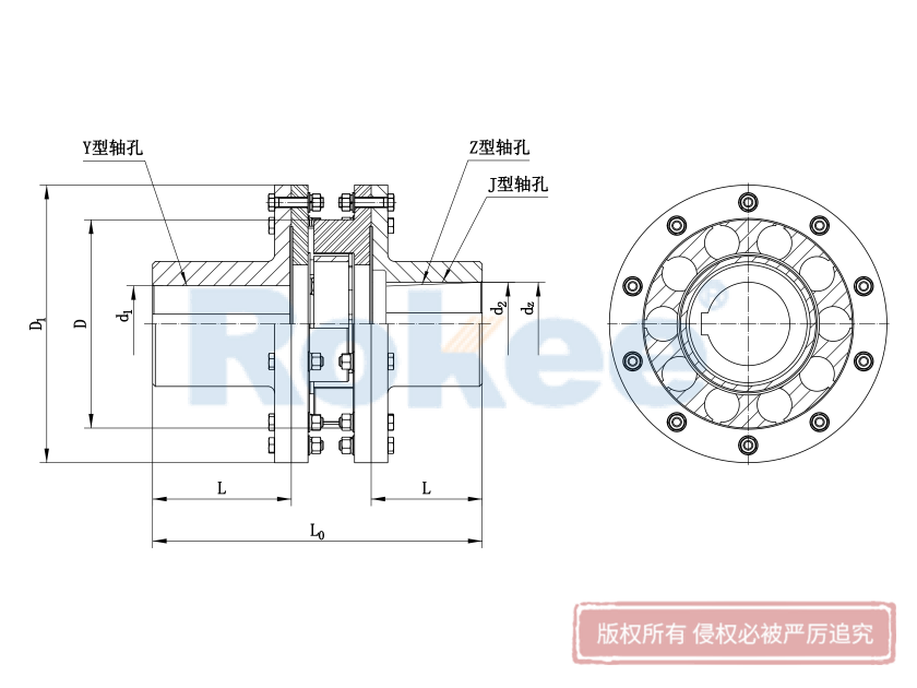 LMS(MLS)型双法兰梅花弹性联轴器