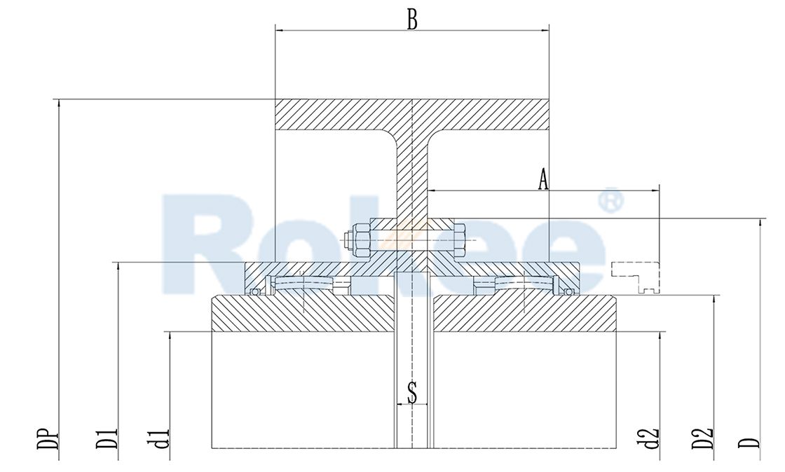RODW制动轮型鼓形齿式联轴器